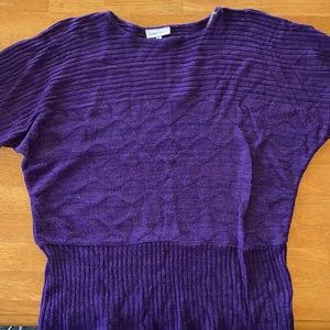 Fashion Bug purple short sleeve sweater